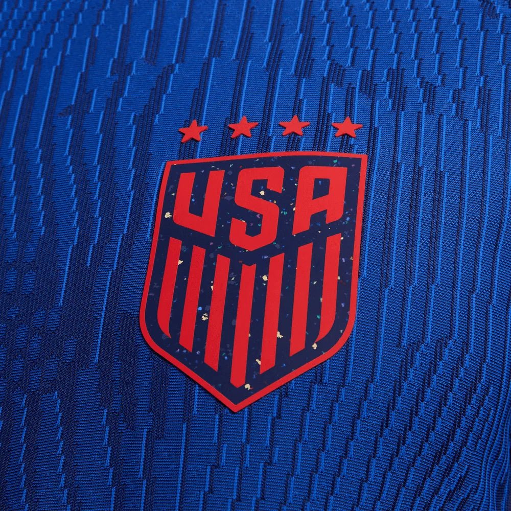 Nike 2023-24 USA Women's 4-Star Authentic Away Jersey (Mens Cut) (Detail 2)