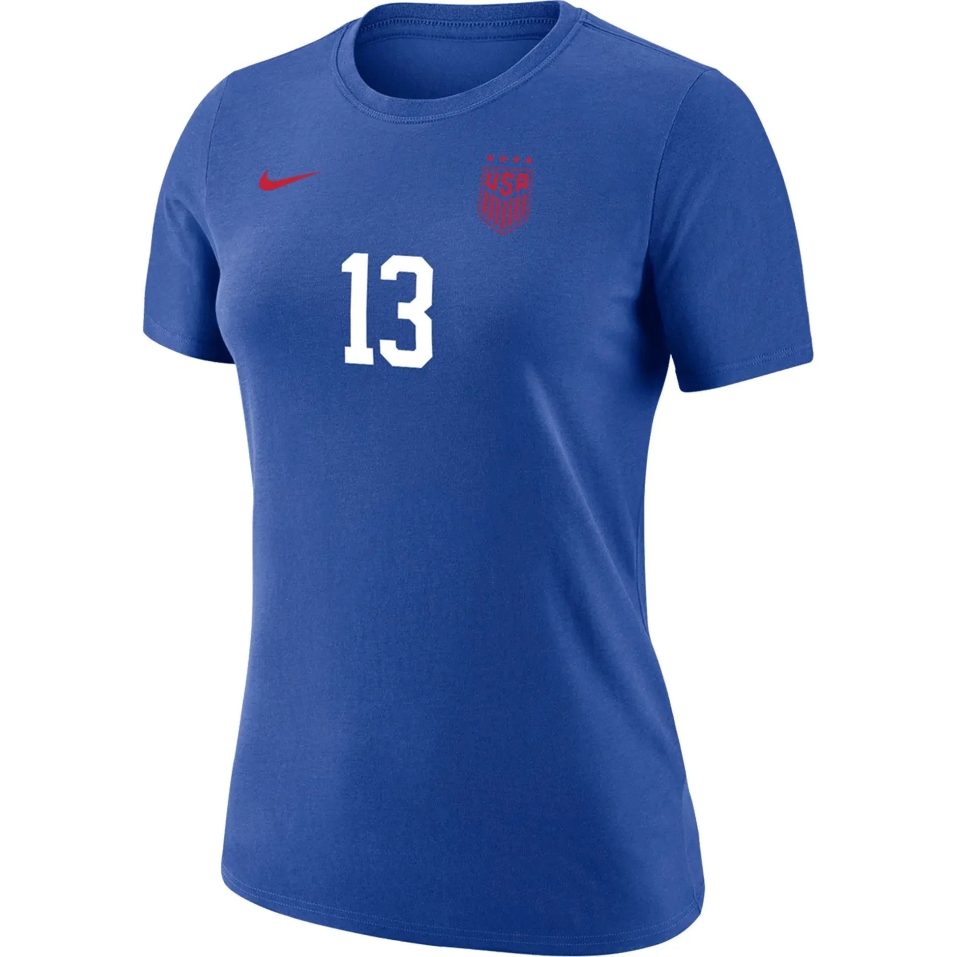 Nike 2023-24 USA Women 4-Star Morgan 13 Tee Royal (Front)