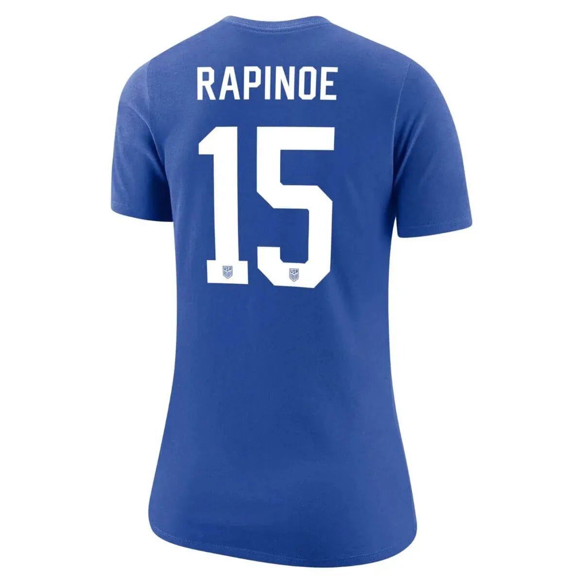 Nike 2023-24 USA Women's 4-Star Rapinoe 15 Tee  Royal (Back)