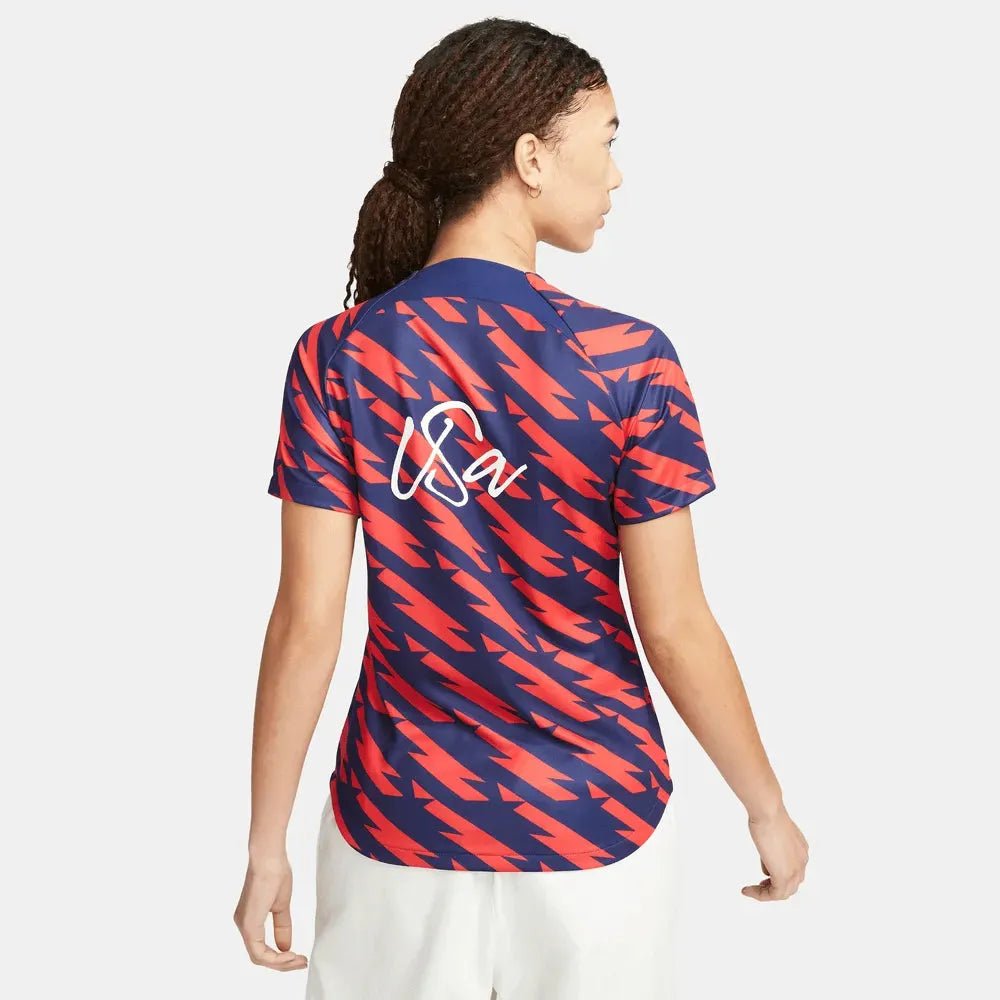 Nike 2023-24 USA Women's DF Academy Pre-Match Top (Model - Back)