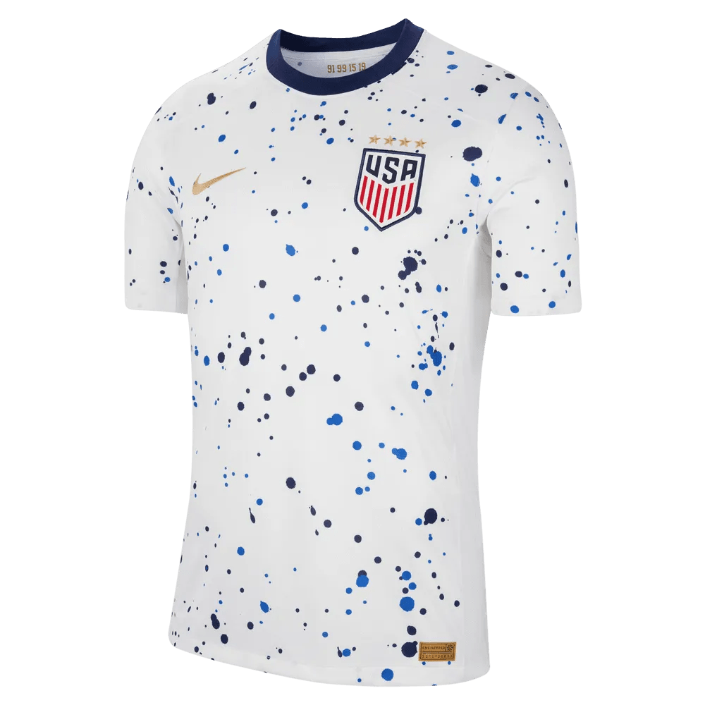 Nike 2023-24 USA Women's Stadium 4-Star Home Jersey (Men's Cut)