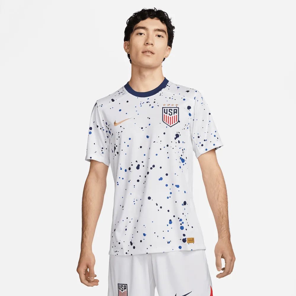 Nike 2023-24 USA Women's Stadium 4-Star Home Jersey (Men's Cut)