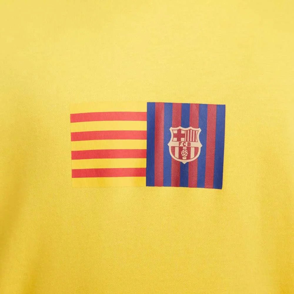 Nike 2023 FC Barcelona Club Hoodie - Yellow-Deep Royal Blue