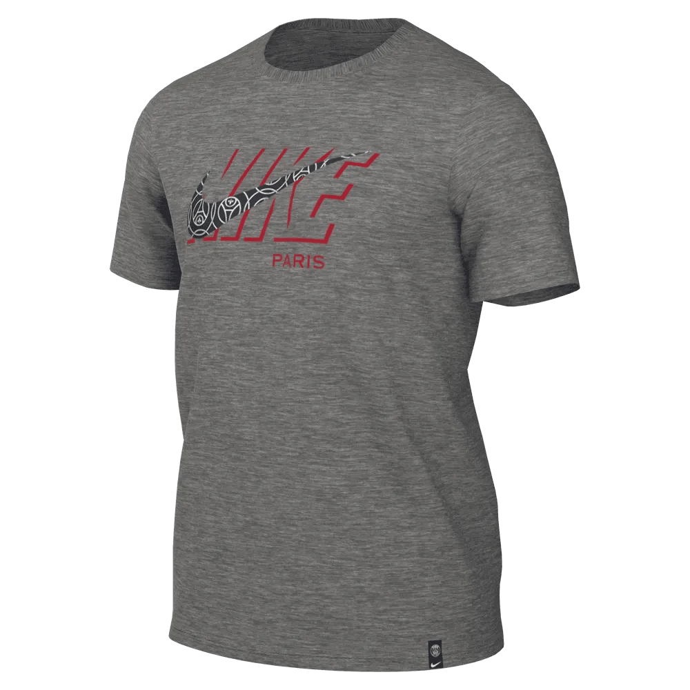 Nike 2023 Paris Saint-Germain Swoosh Tee - Grey-Navy-Red