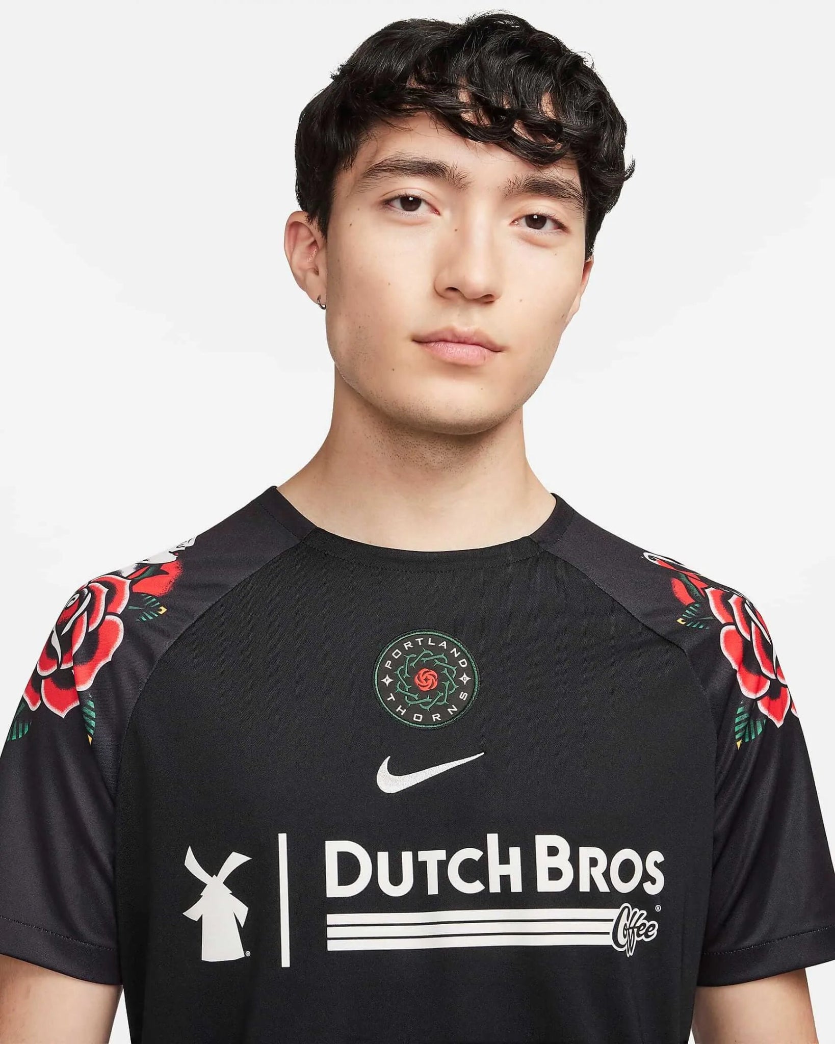 Nike 2023 Portland Thorns Pre-Match Training Jersey - Black - Red