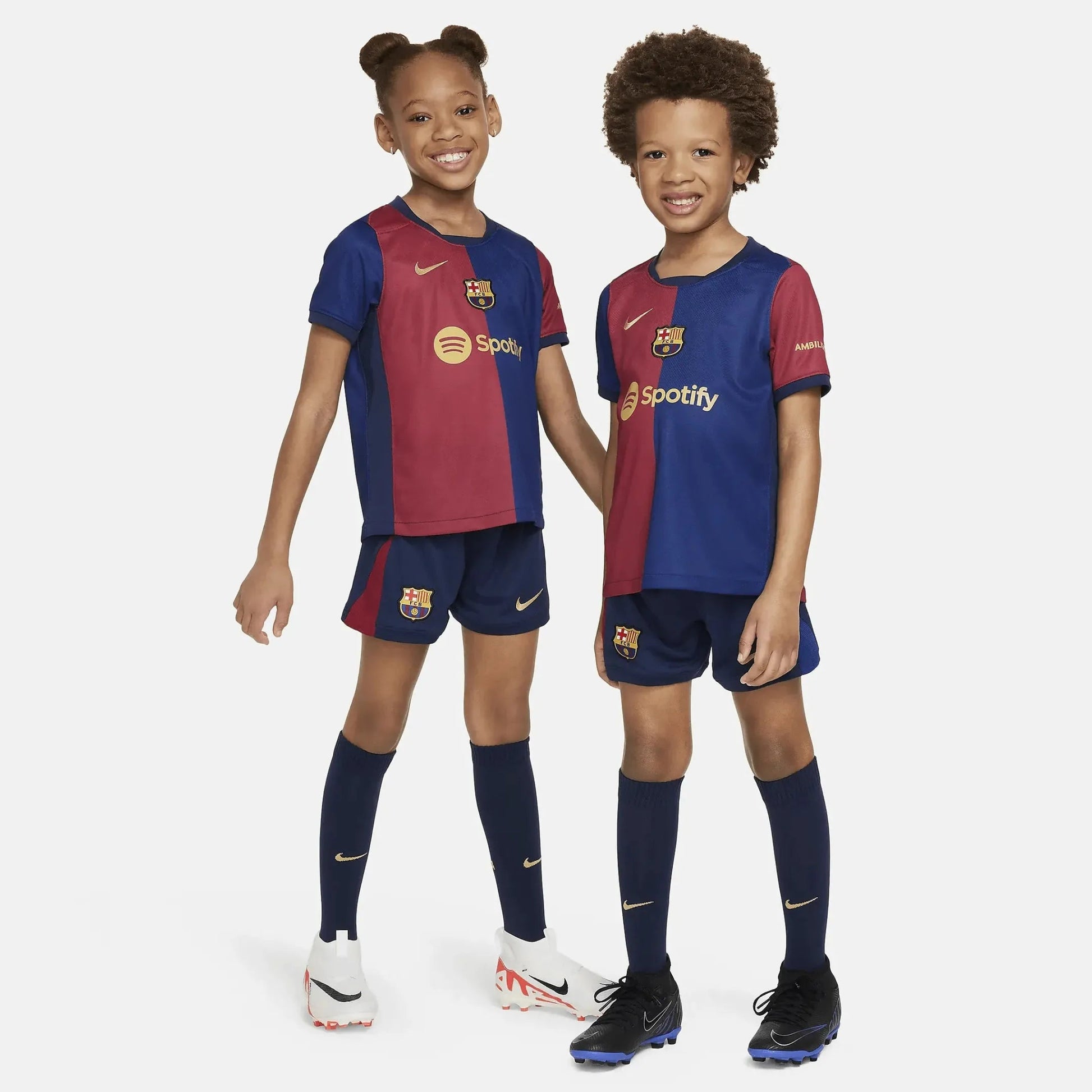 Nike 2024-25 Barcelona Little Kids' Stadium Home Kit