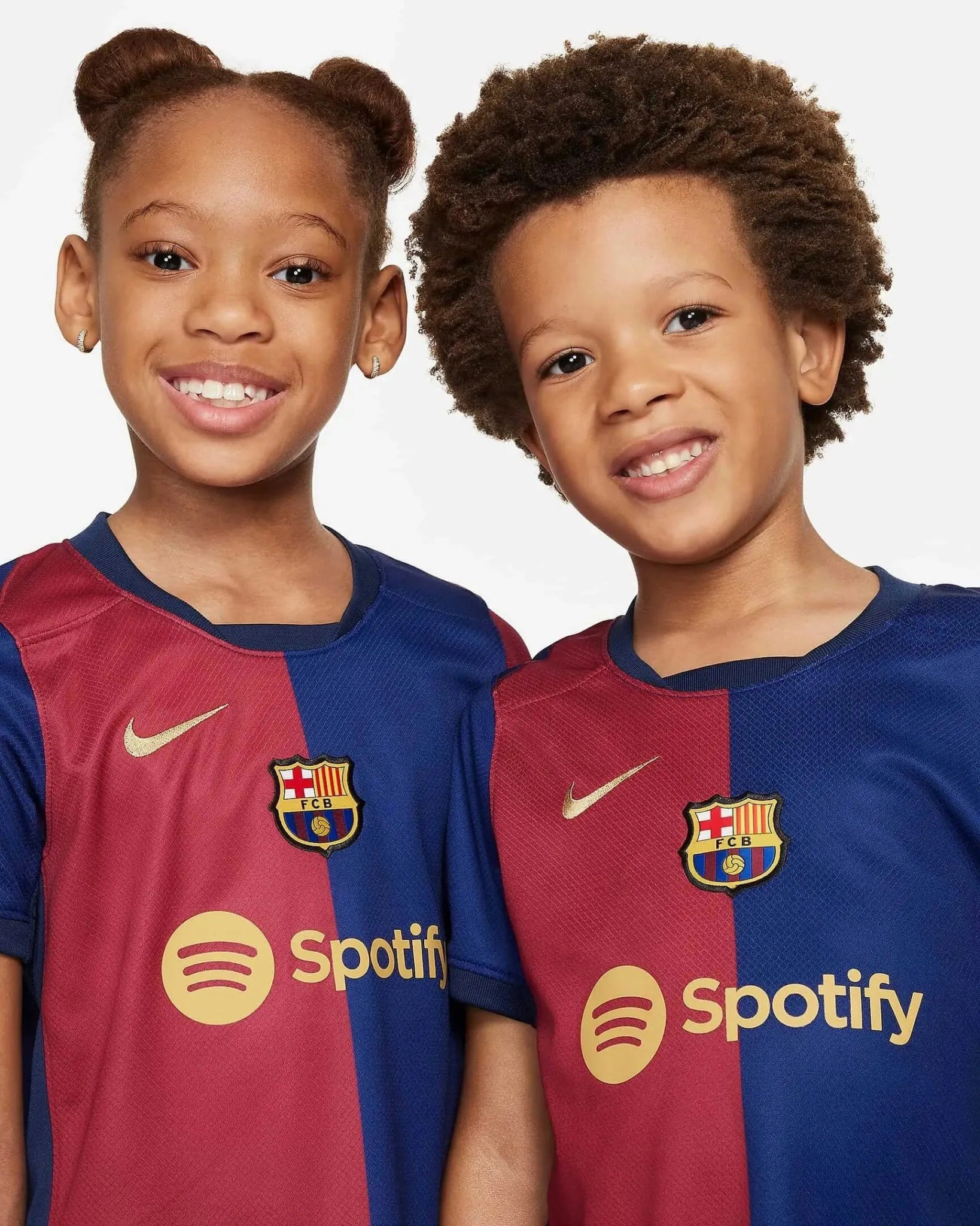 Nike 2024-25 Barcelona Little Kids' Stadium Home Kit