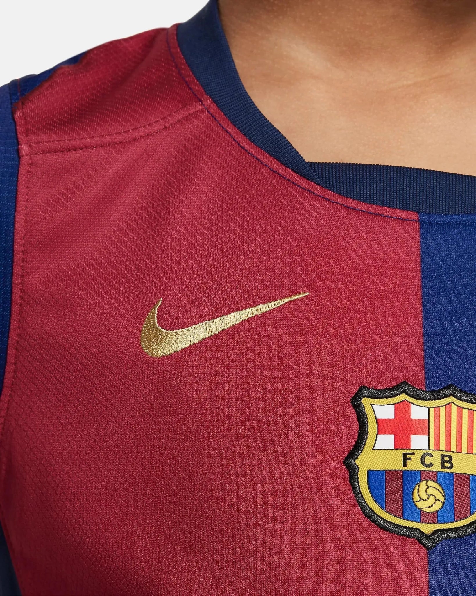 Nike 2024-25 Barcelona Little Kids' Stadium Home Kit