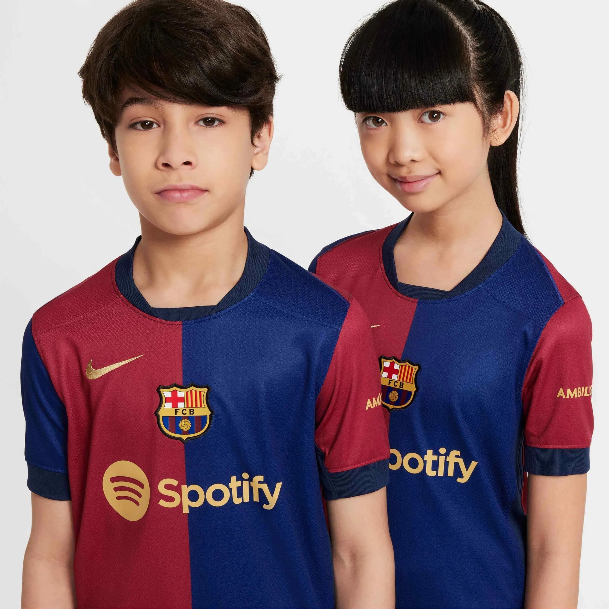 Nike 2024-25 Barcelona Youth Stadium Home Jersey