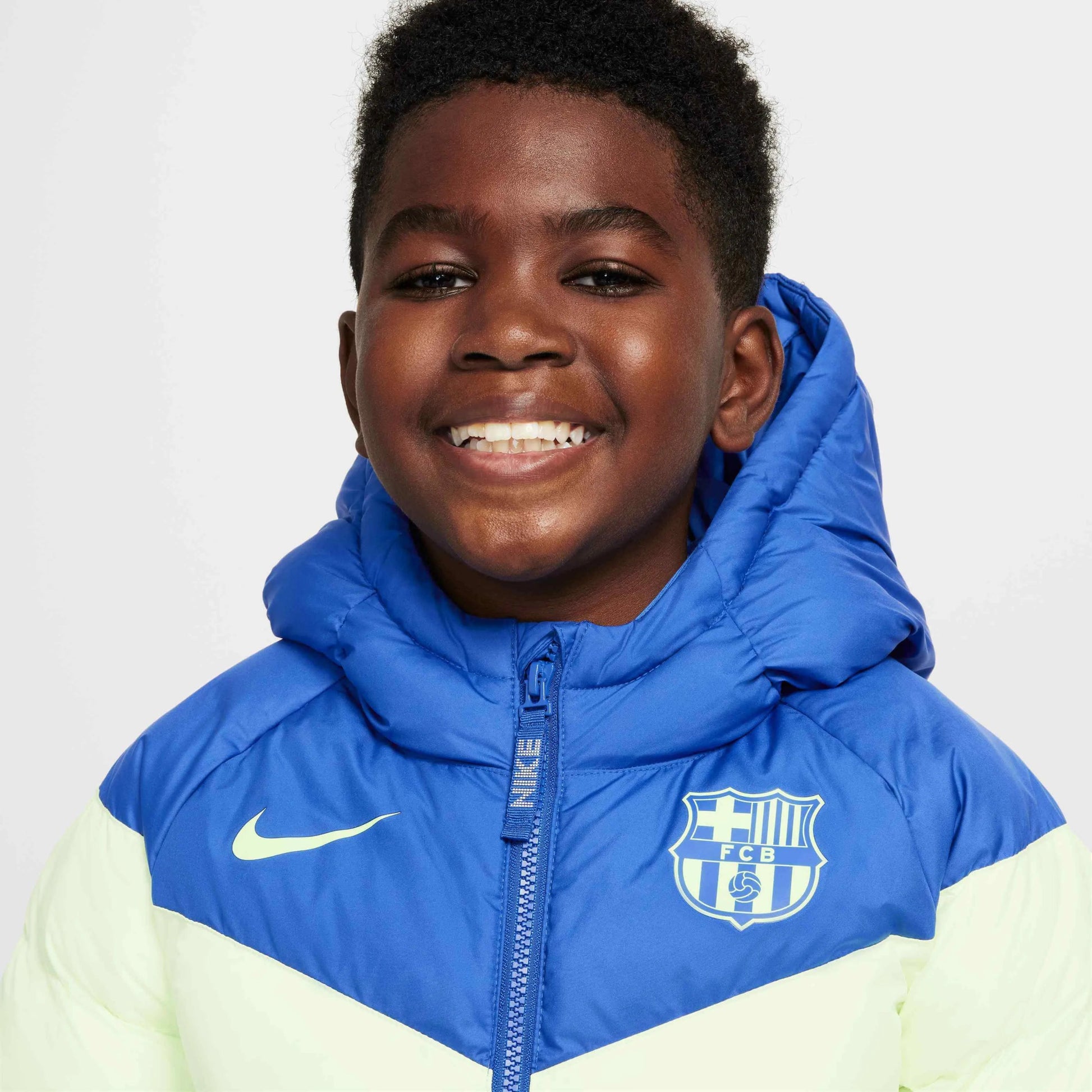 Nike 2024-25 Barcelona Youth Synethic Fill Hooded Jacket