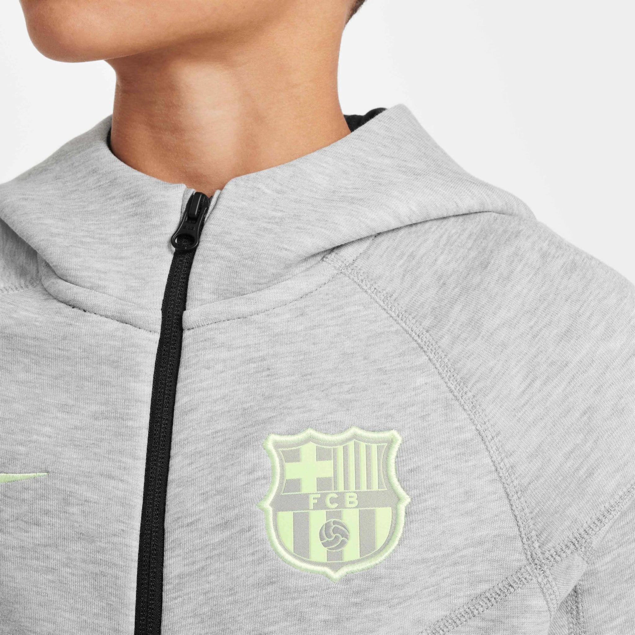 Nike 2024-25 Barcelona Youth Tech Fleece Hoodie