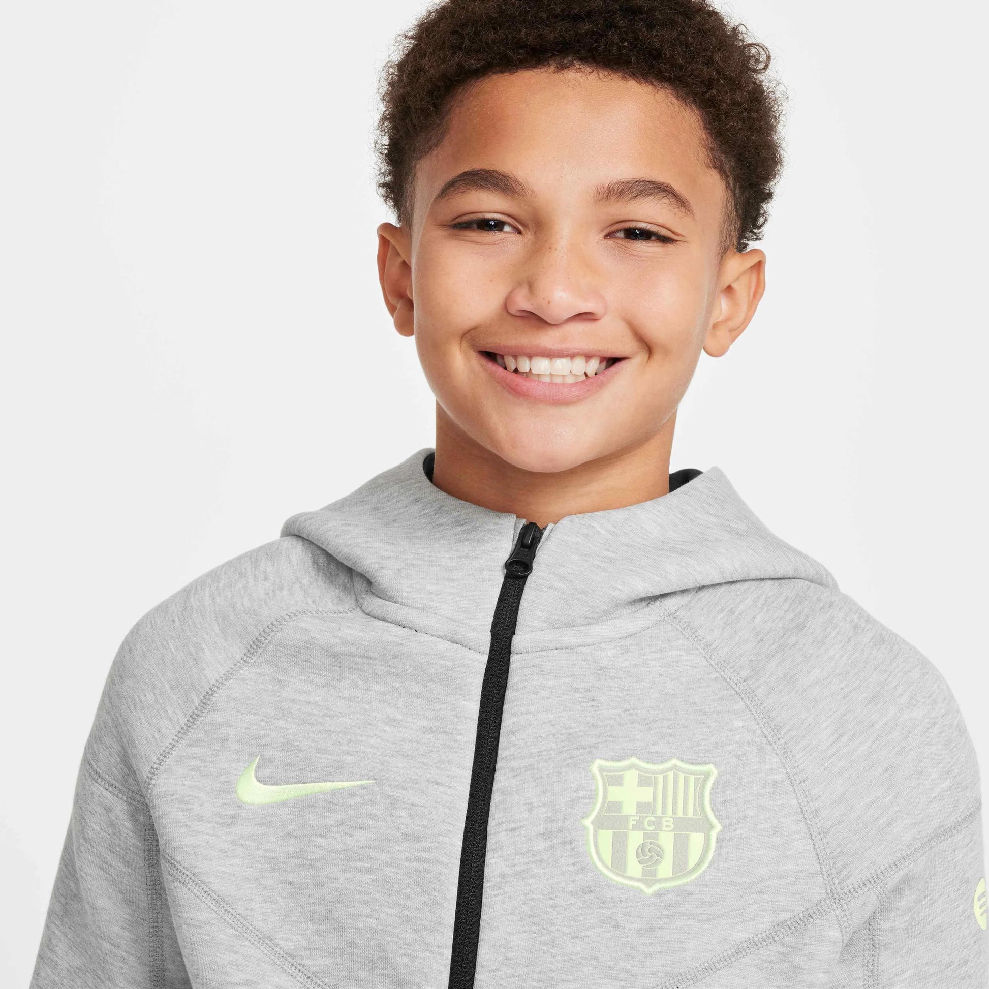 Nike 2024-25 Barcelona Youth Tech Fleece Hoodie