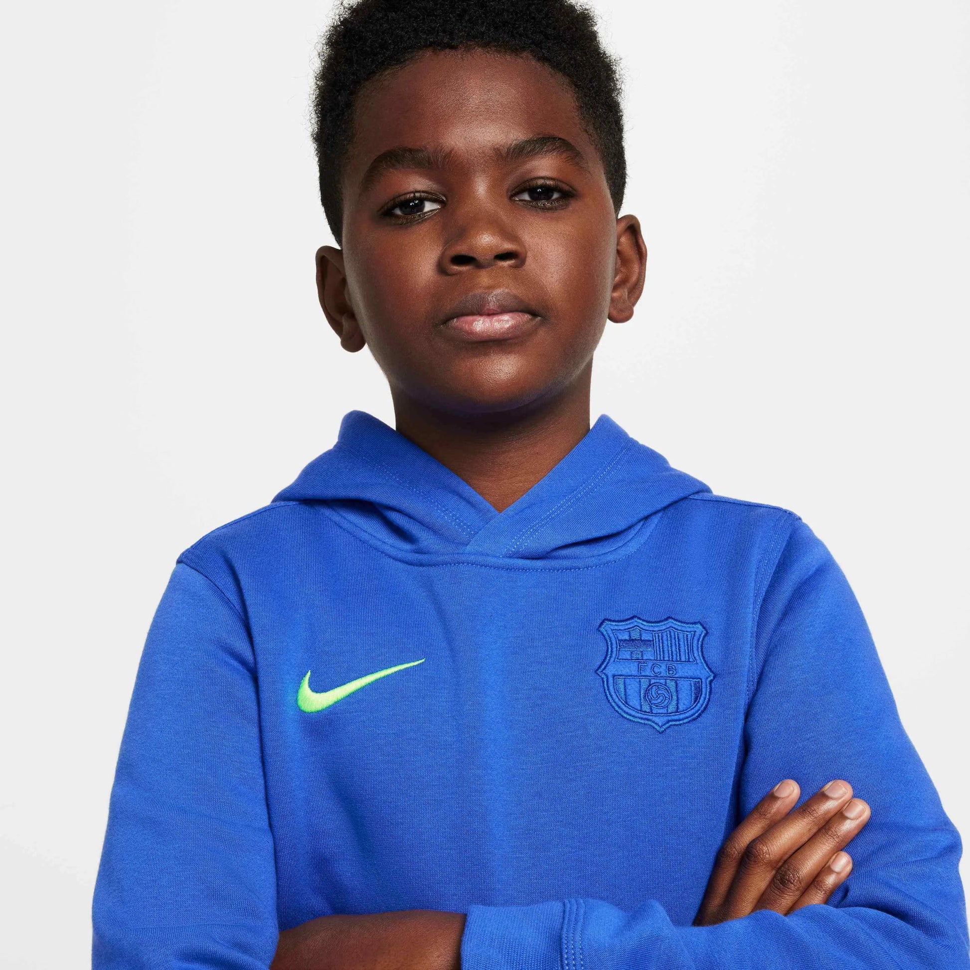 Nike 2024-25 Barcelona Youth Third Pullover Hoodie