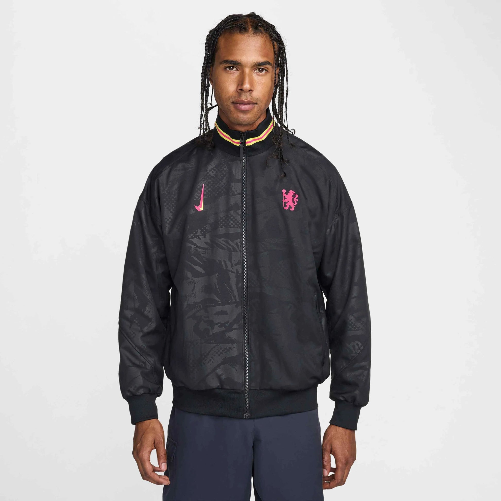 NIKE ナイキ　テックフリース　デストロイヤースタジャン　ブラックローズ Nike 2024-25 Chelsea Men's Strike Third Anthem Jacket – ProSoccer