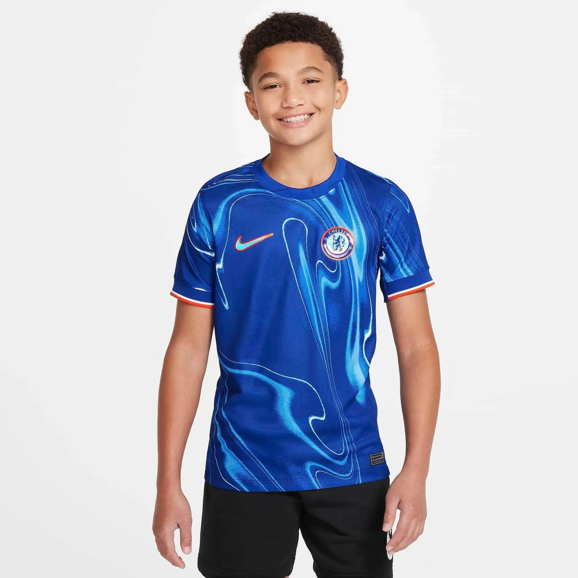 Nike 2024-25 Chelsea Youth Stadium Home Jersey (Model - Front)