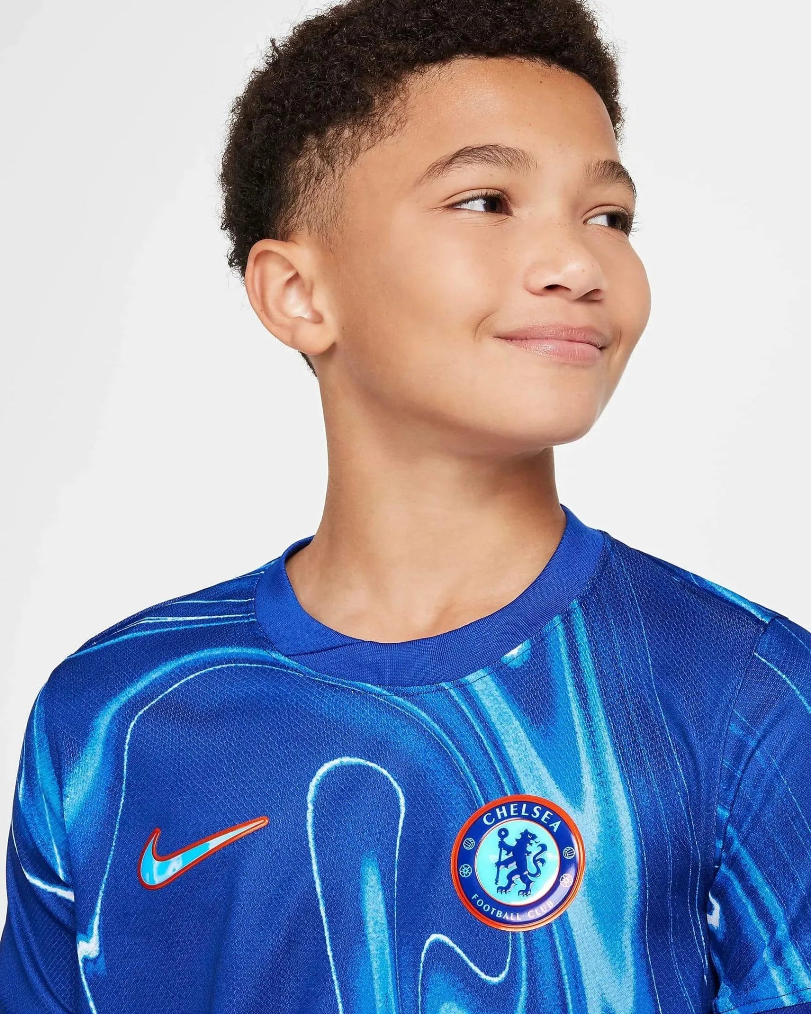 Nike 2024-25 Chelsea Youth Stadium Home Jersey (Detail 1)