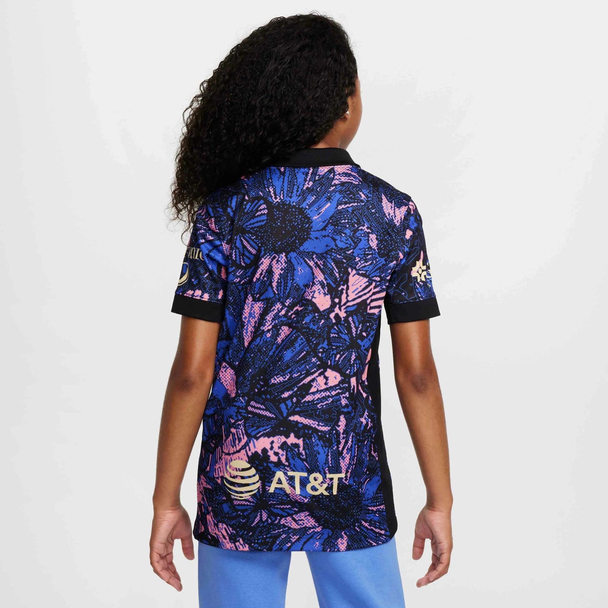 Nike 2024-25 Club America Youth Stadium Third Jersey (Model - Back)