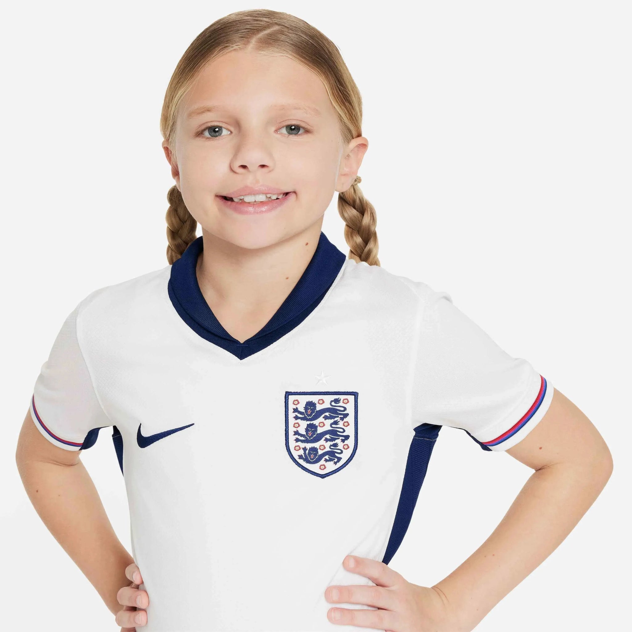 Nike 2024-25 England Youth Stadium Home Jersey (Detail 1)