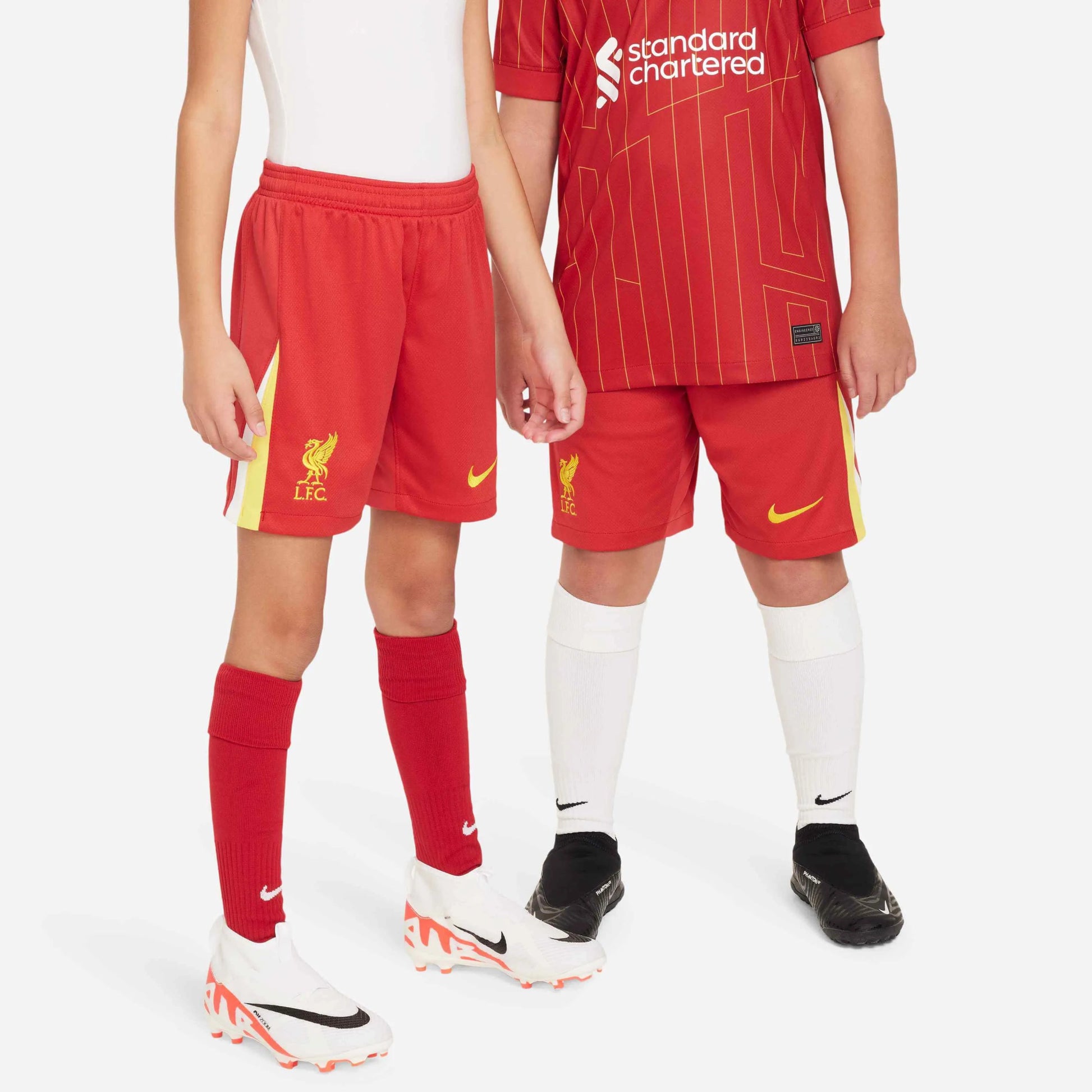 Nike 2024-25 Liverpool Youth Stadium Home Shorts (Models - Front)