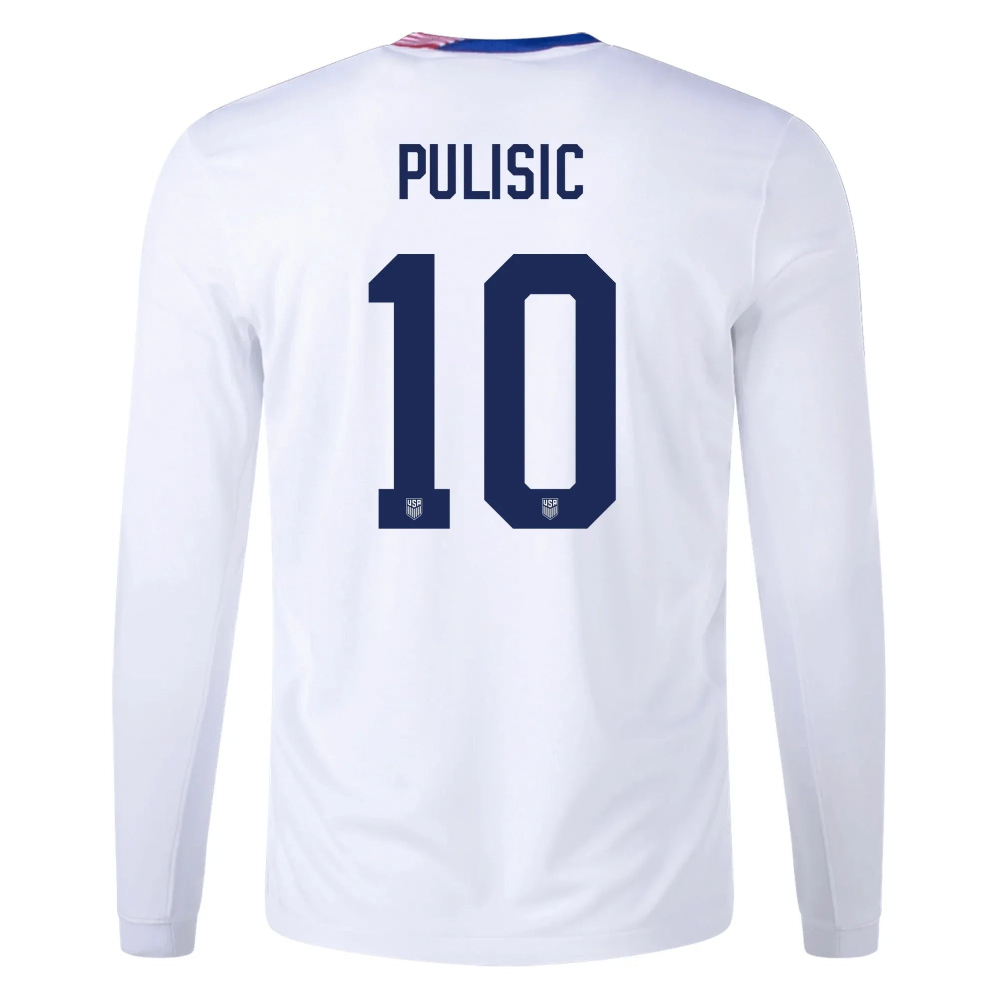 Nike 2024-25 USA Men's Stadium Home Long-Sleeve Jersey (Pulisic)