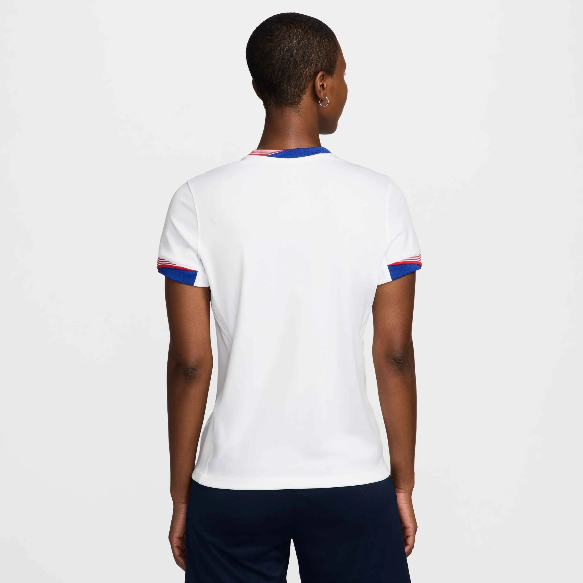 Nike 2024-25 USA Women's Stadium Home Jersey White (Model - Back)