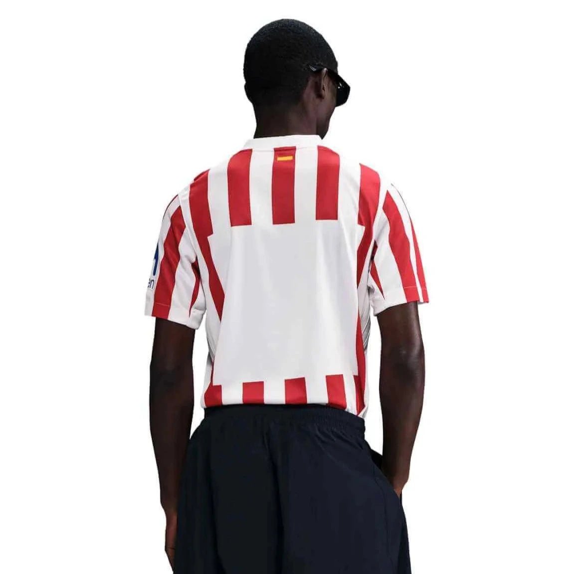 Nike 2025-26 Atletico Madrid Men's Stadium Home Soccer Jersey (Model - Back)