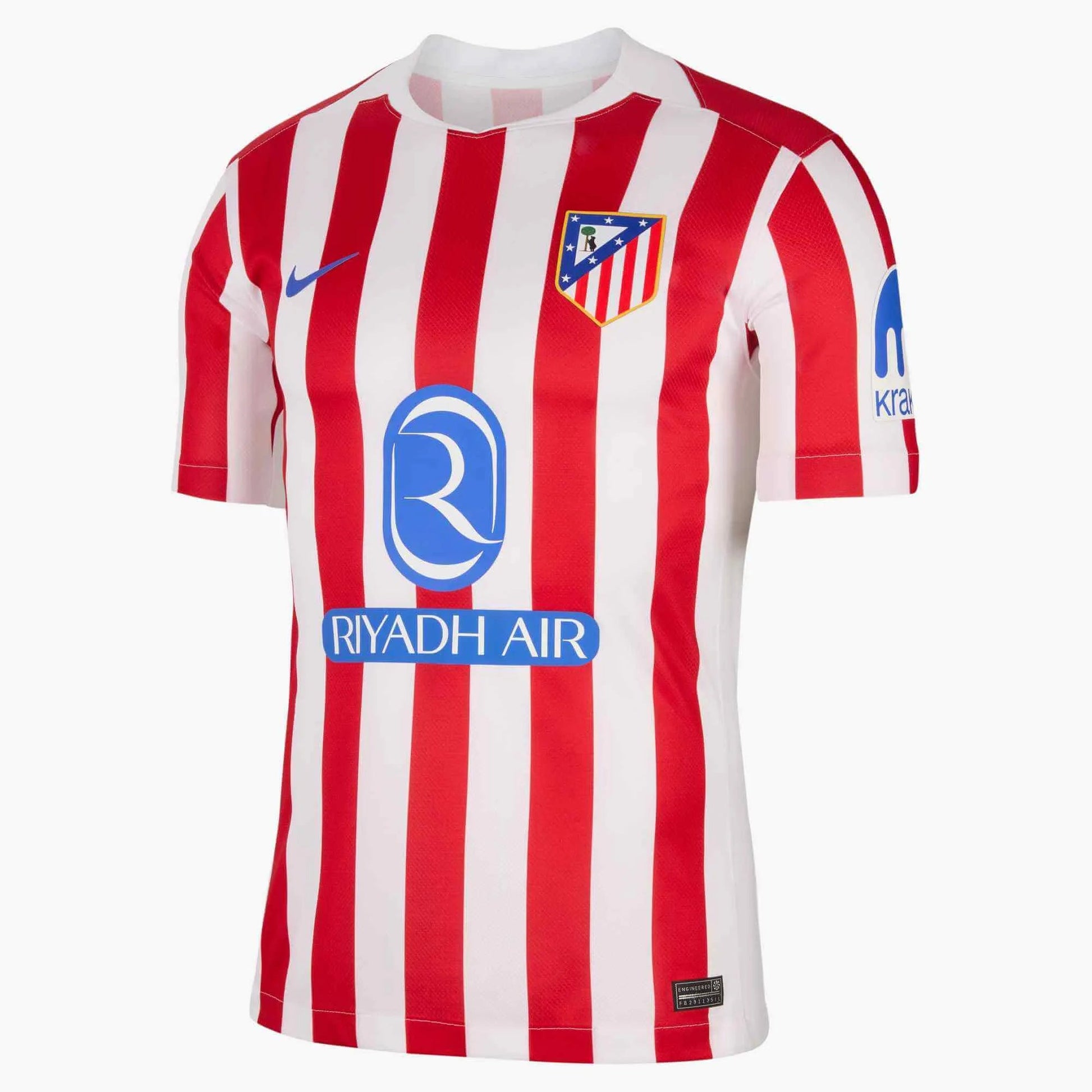 Nike 2025-26 Atletico Madrid Men's Stadium Home Soccer Jersey (Front)