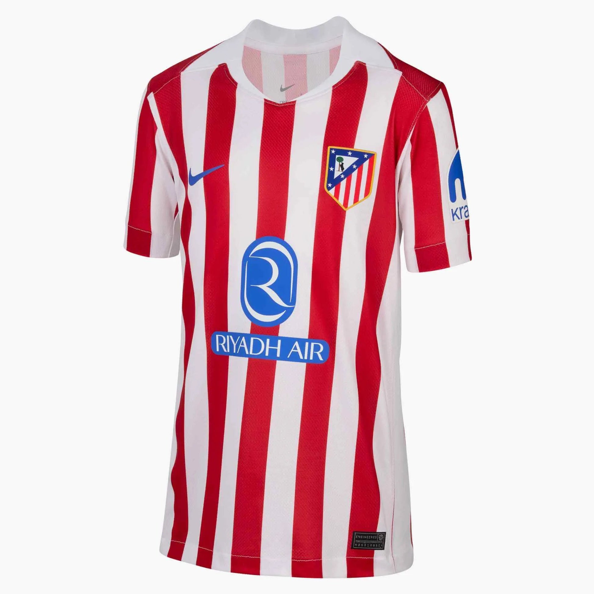 Nike 2025-26 Atletico Madrid Youth Stadium Home Soccer Jersey (Front)