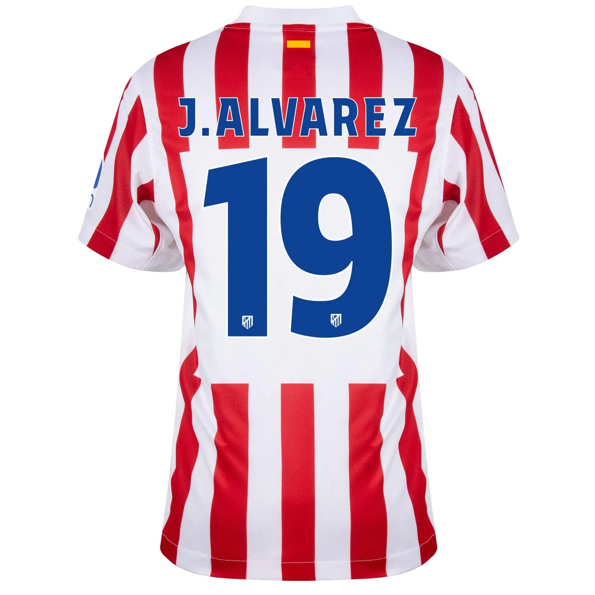 Nike 2025-26 Atletico Madrid Men's Stadium Home Soccer Jersey (J. Alvarez)