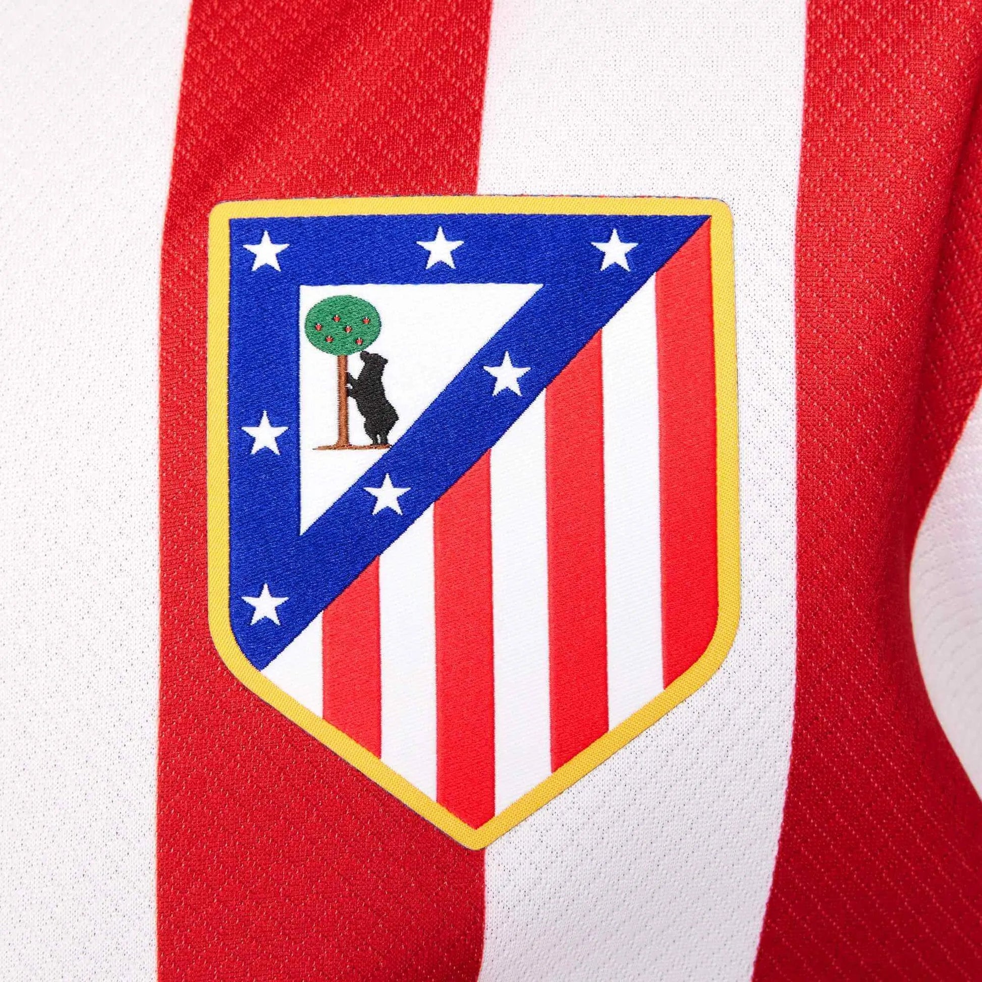 Nike 2025-26 Atletico Madrid Youth Stadium Home Soccer Jersey (Detail 4)