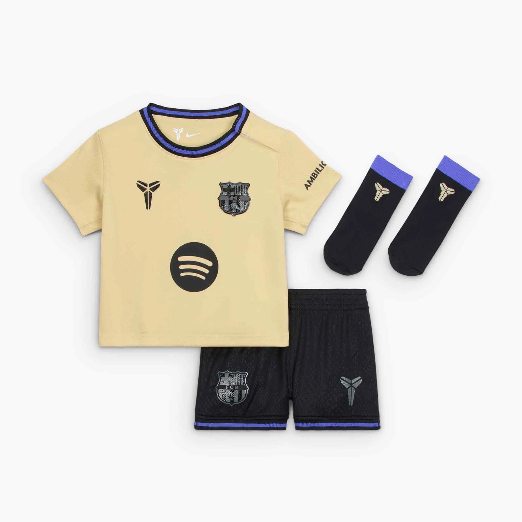Nike 2025-26 Barcelona Infant Away Kit (Set - Front)