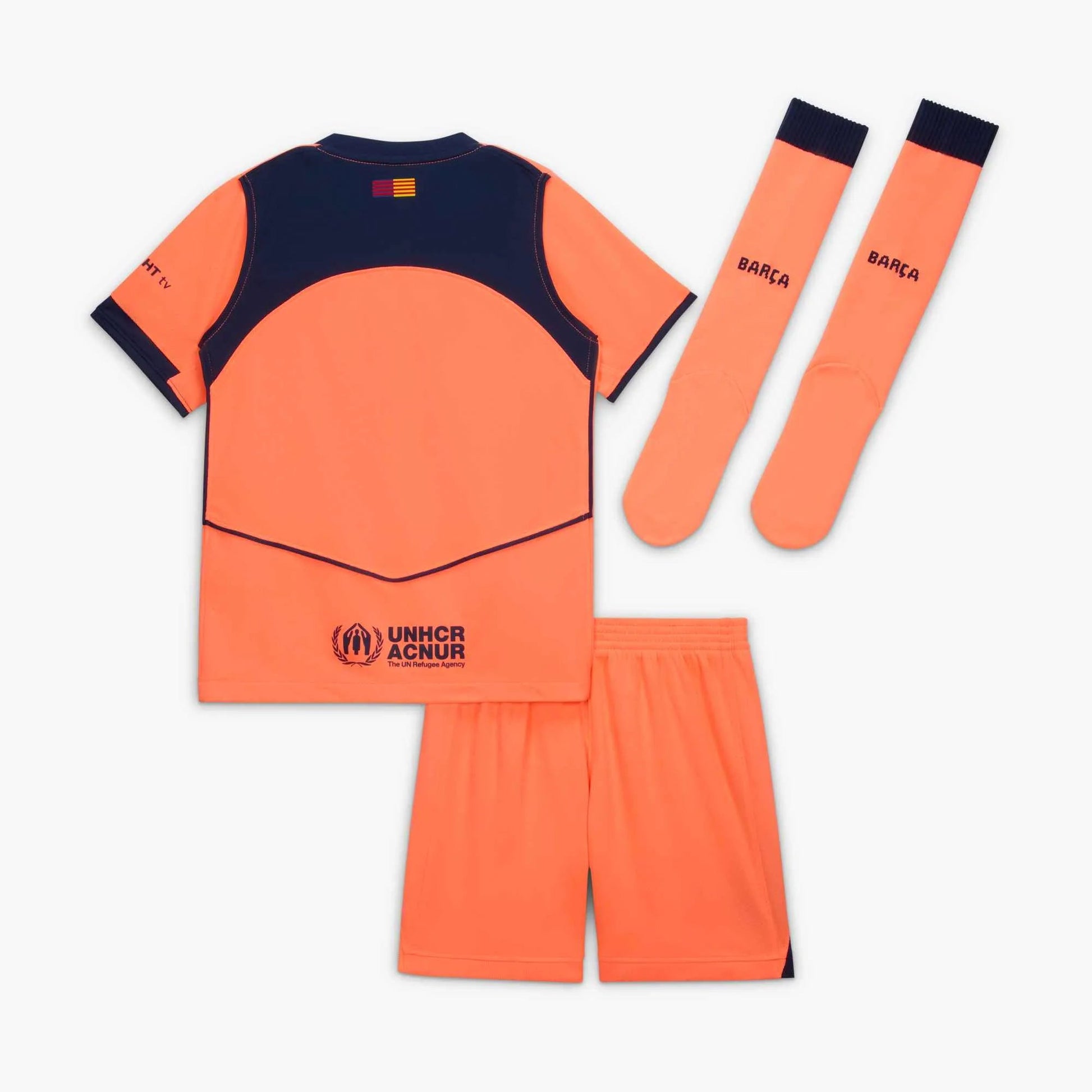 Nike 2025-26 Barcelona Little Kids' Stadium Third Kit (Set - Back)