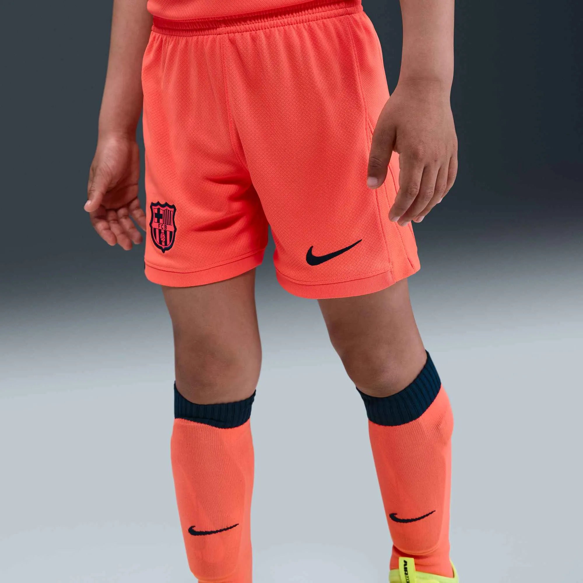 Nike 2025-26 Barcelona Little Kids' Stadium Third Kit (Shorts - Front)