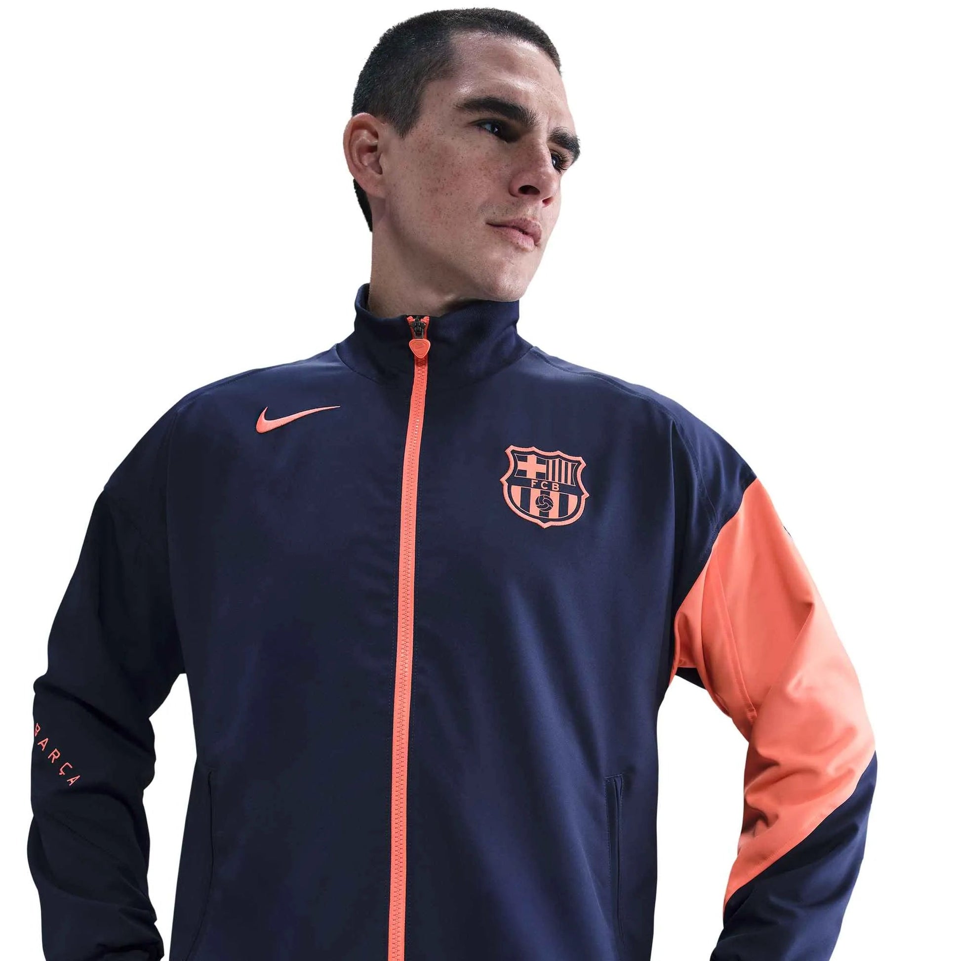Nike 2025-26 Barcelona Men's DF Strike Anthem Jacket (Detail 1)