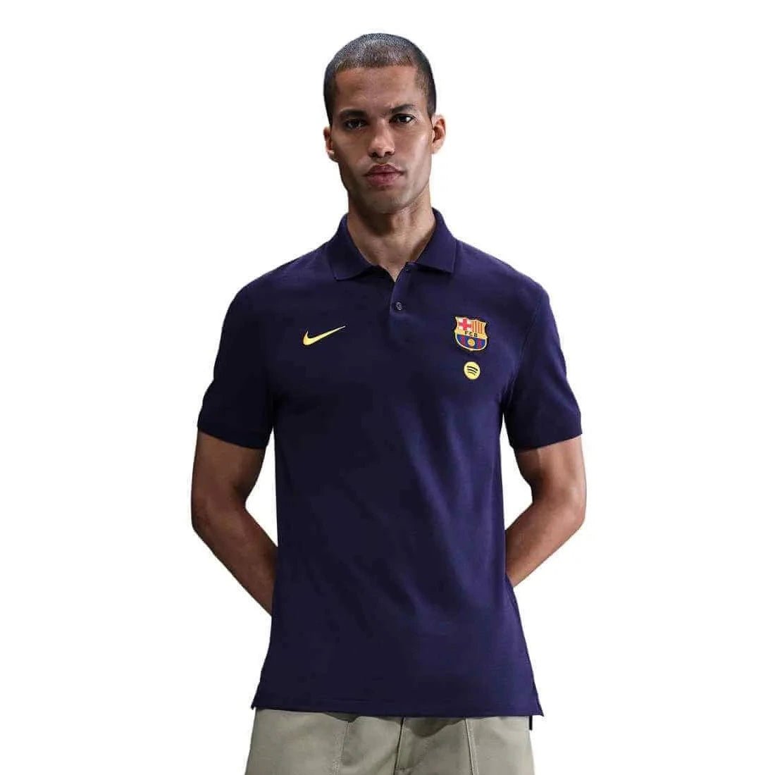 Nike 2025-26 Barcelona Men's The Nike Polo 2.0 (Model - Front)