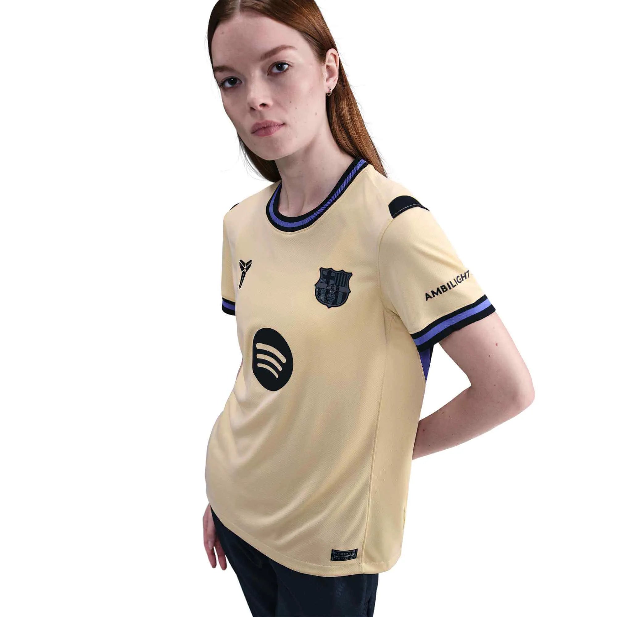 Nike 2025-26 Barcelona Women's Stadium Away Soccer Jersey (Model - Front)