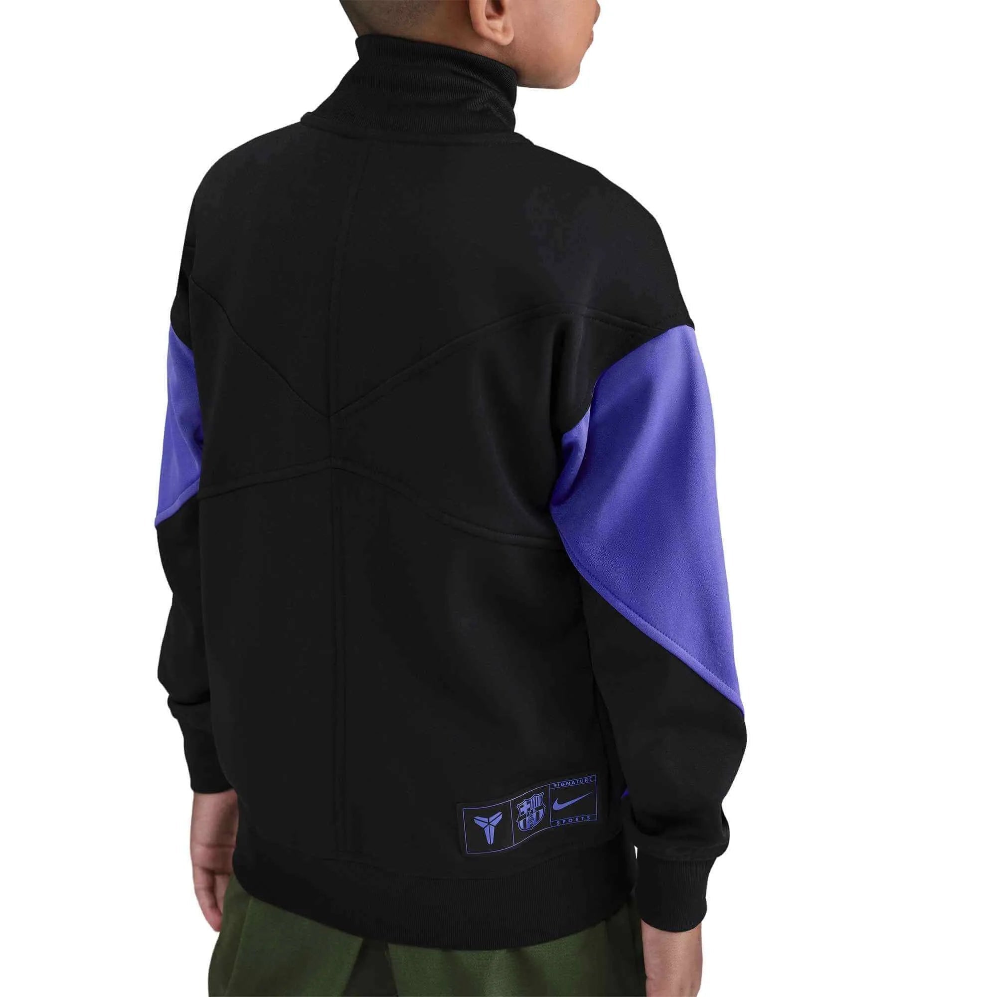 Nike 2025-26 Barcelona Youth Academy Pro Anthem Jacket Black/Persian Violet/Persian Violet (Back)