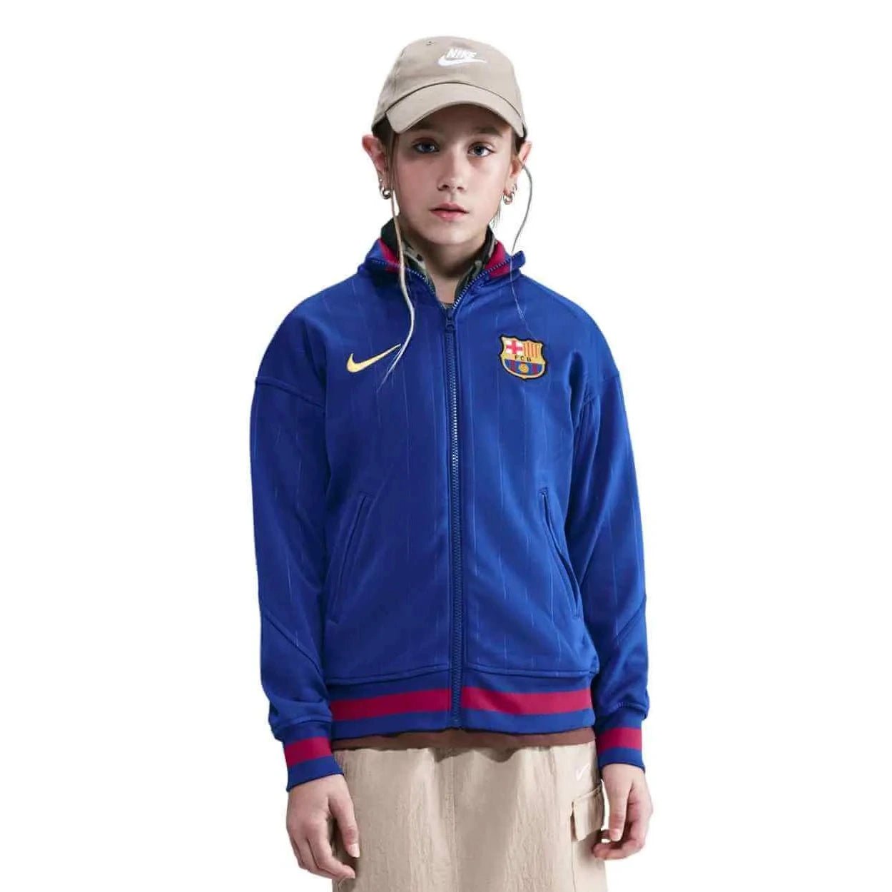 Nike 2025-26 Barcelona Youth Academy Pro Anthem Jacket (Model - Front)