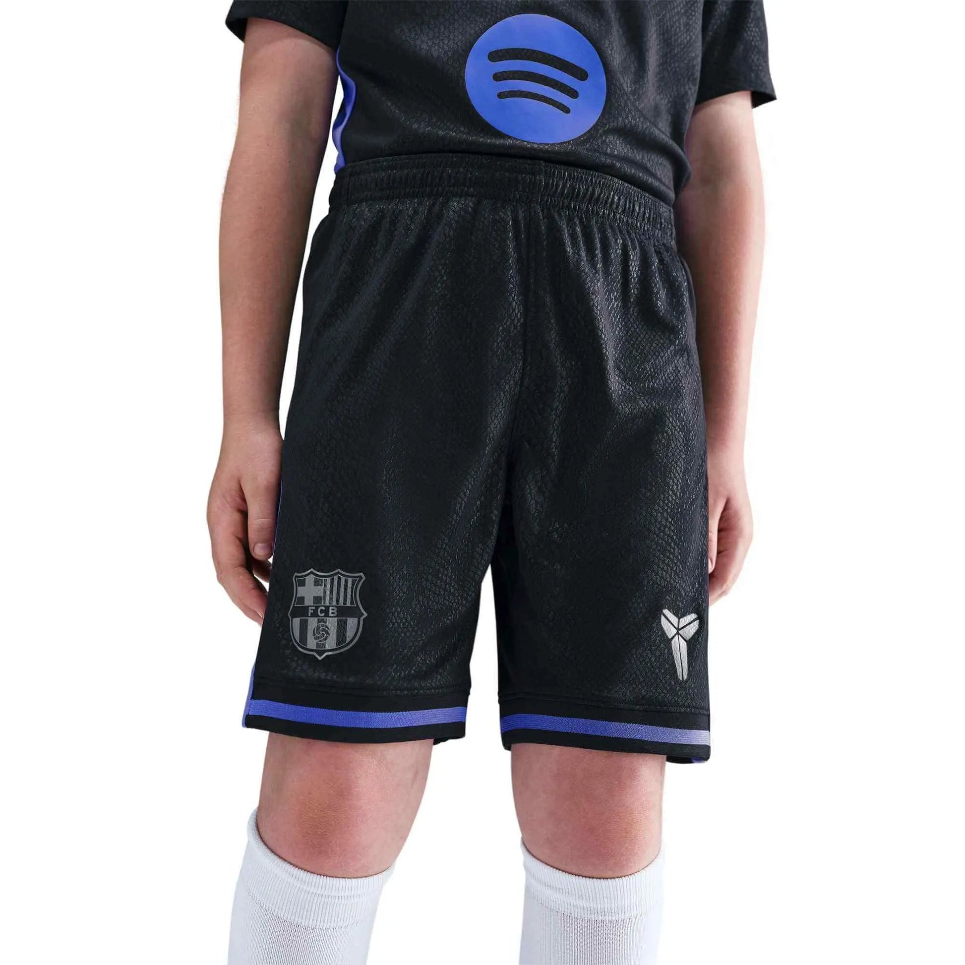 Nike 2025-26 Barcelona Youth Stadium Away Shorts (Front)