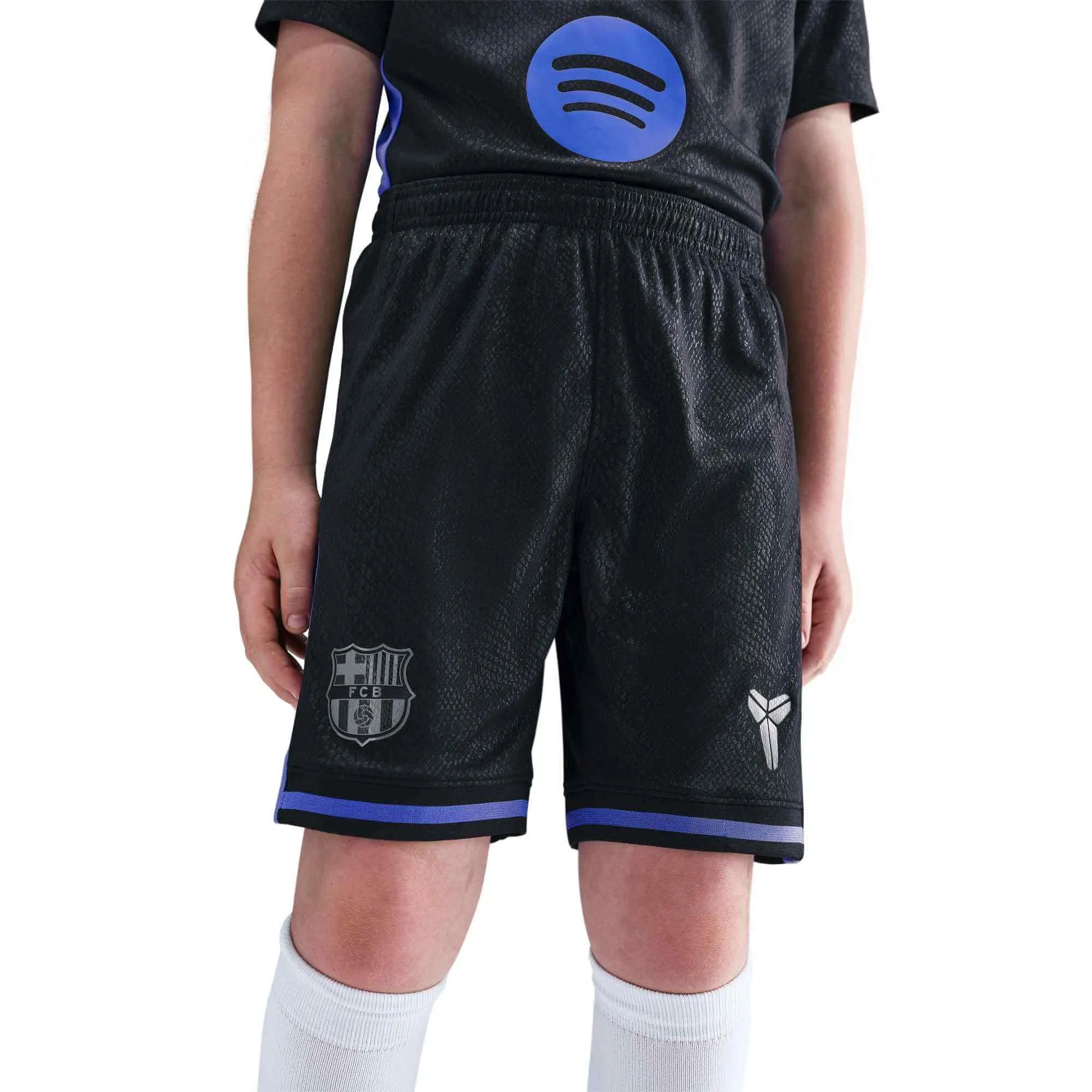 Nike 2025-26 Barcelona Youth Stadium Away Shorts (Front)