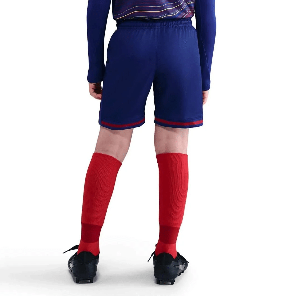 Nike 2025-26 Barcelona Youth Stadium Home Shorts (Model - Back)