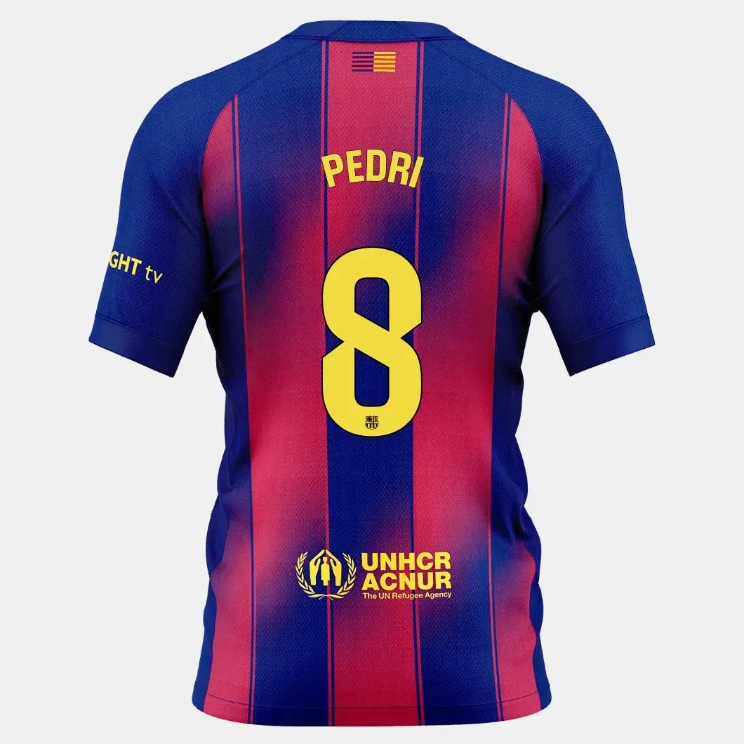 Nike 2025-26 Barcelona Men's Stadium Home Soccer Jersey (Pedri)