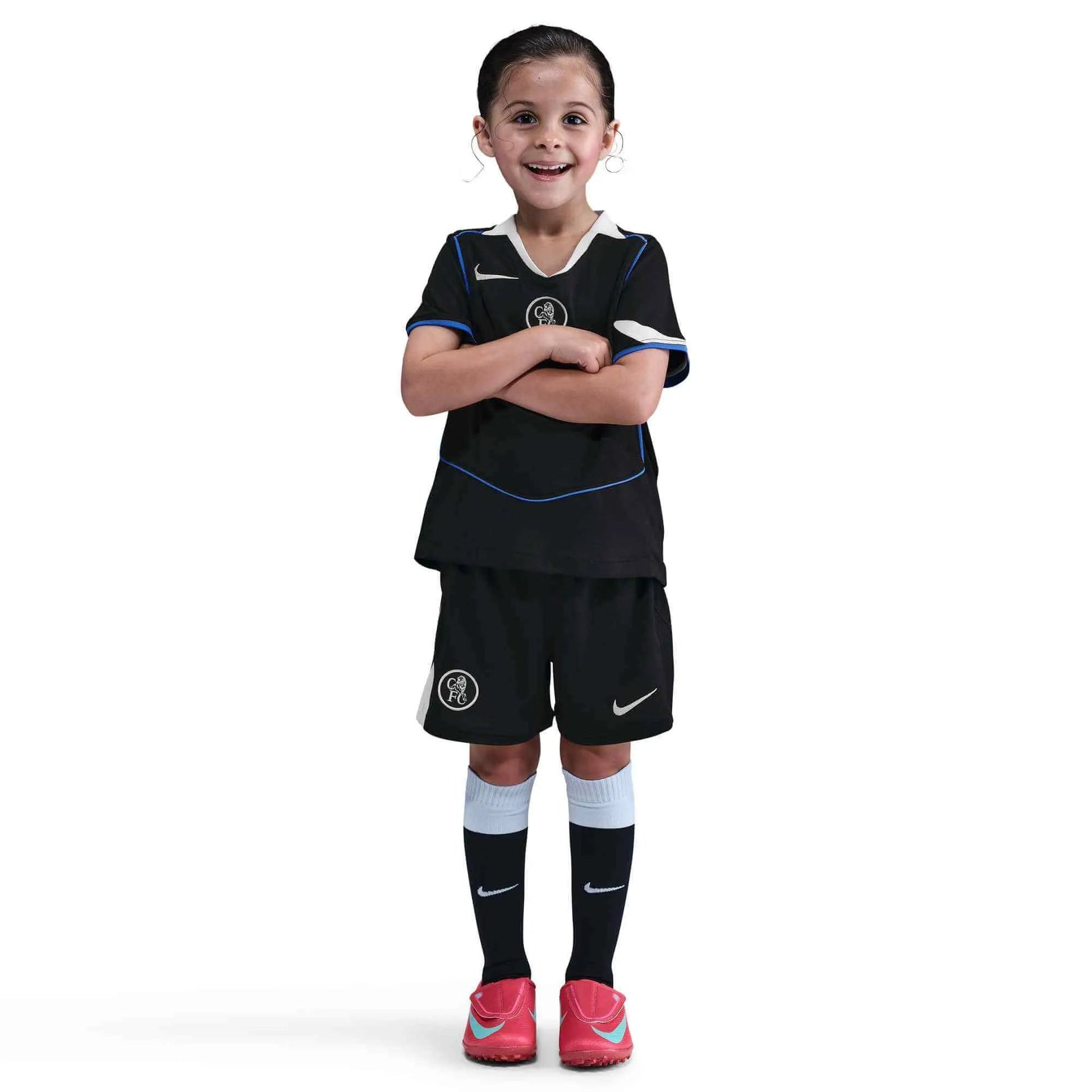 Nike 2025-26 Chelsea Little Kids' Stadium Third Kit (Model - Front)