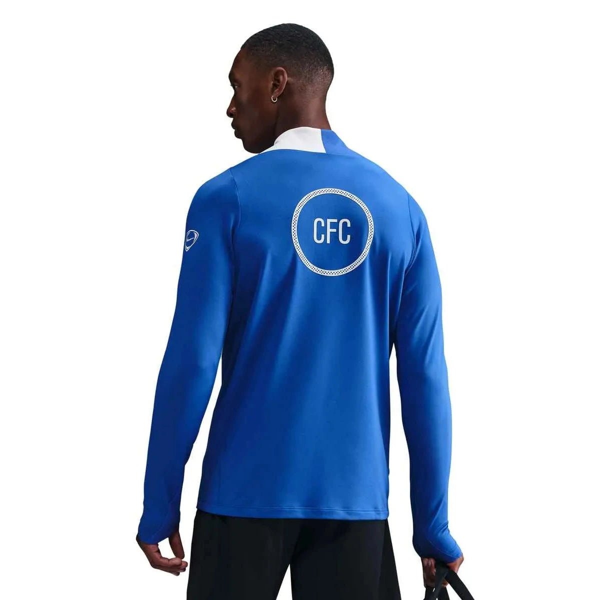 Nike 2025-26 Chelsea Men's DF Strike Drill Top Game Royal/Field Silver/Field Silver (Model - Back)