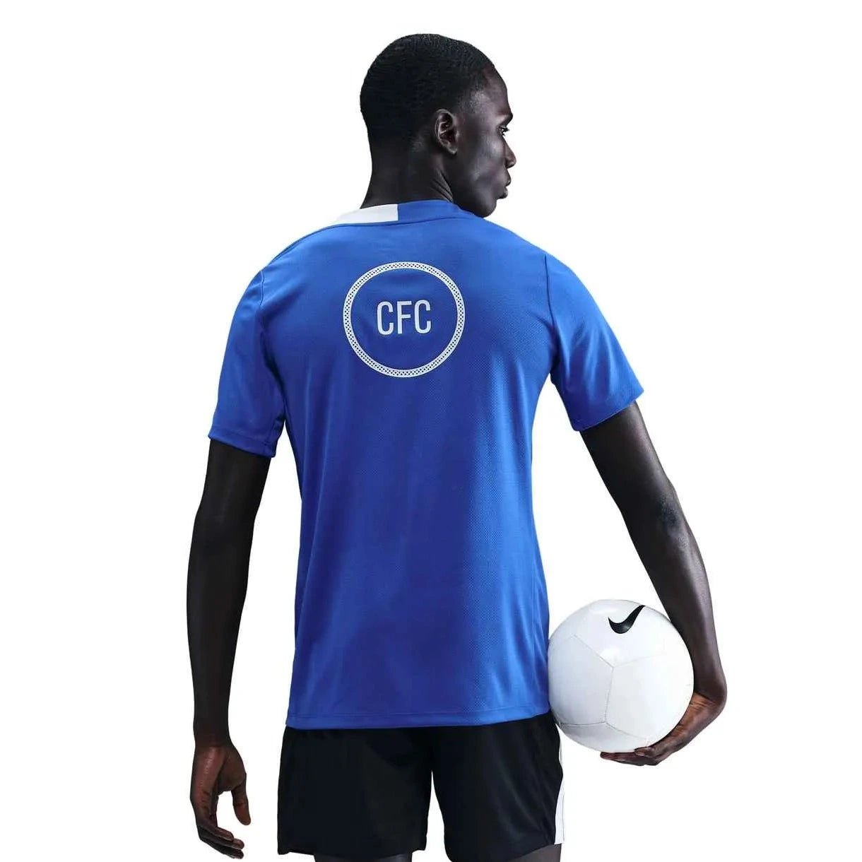 Nike 2025-26 Chelsea Men's DF Strike Top Game Royal/Game Royal/Field Silver (Model - Back)