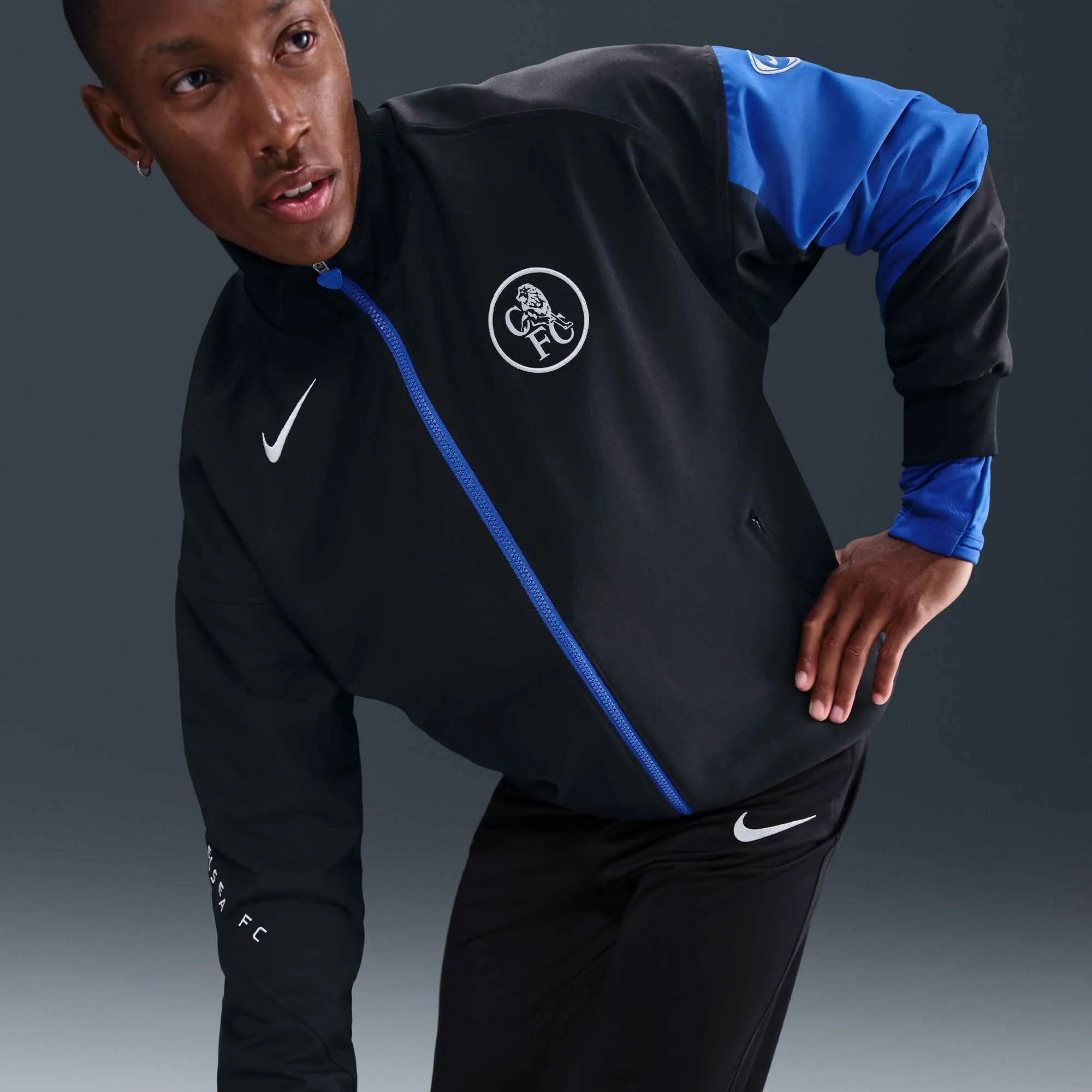 Nike 2025-26 Chelsea Men's Strike Third Anthem Jacket (Detail 3)