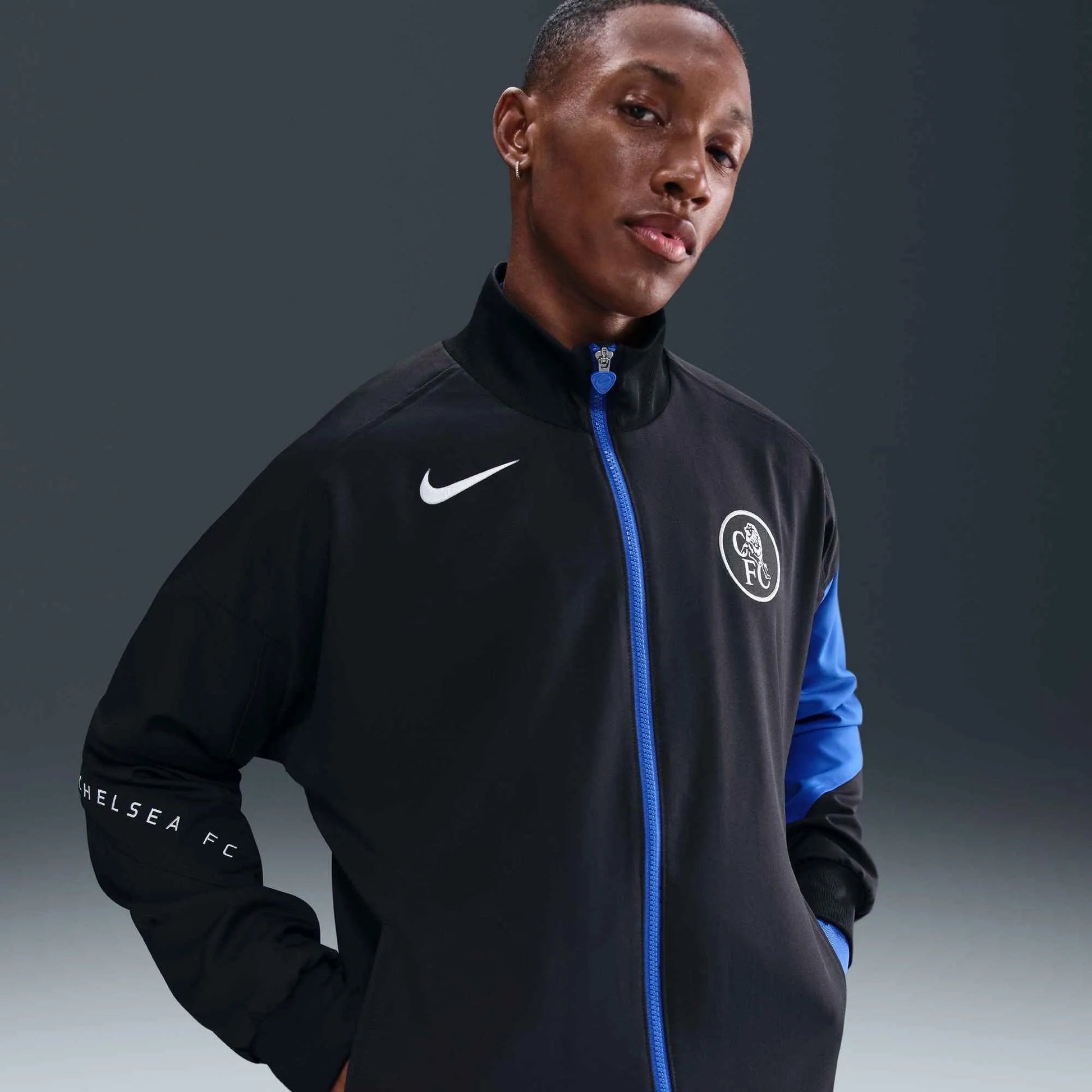 Nike 2025-26 Chelsea Men's Strike Third Anthem Jacket (Detail 2)