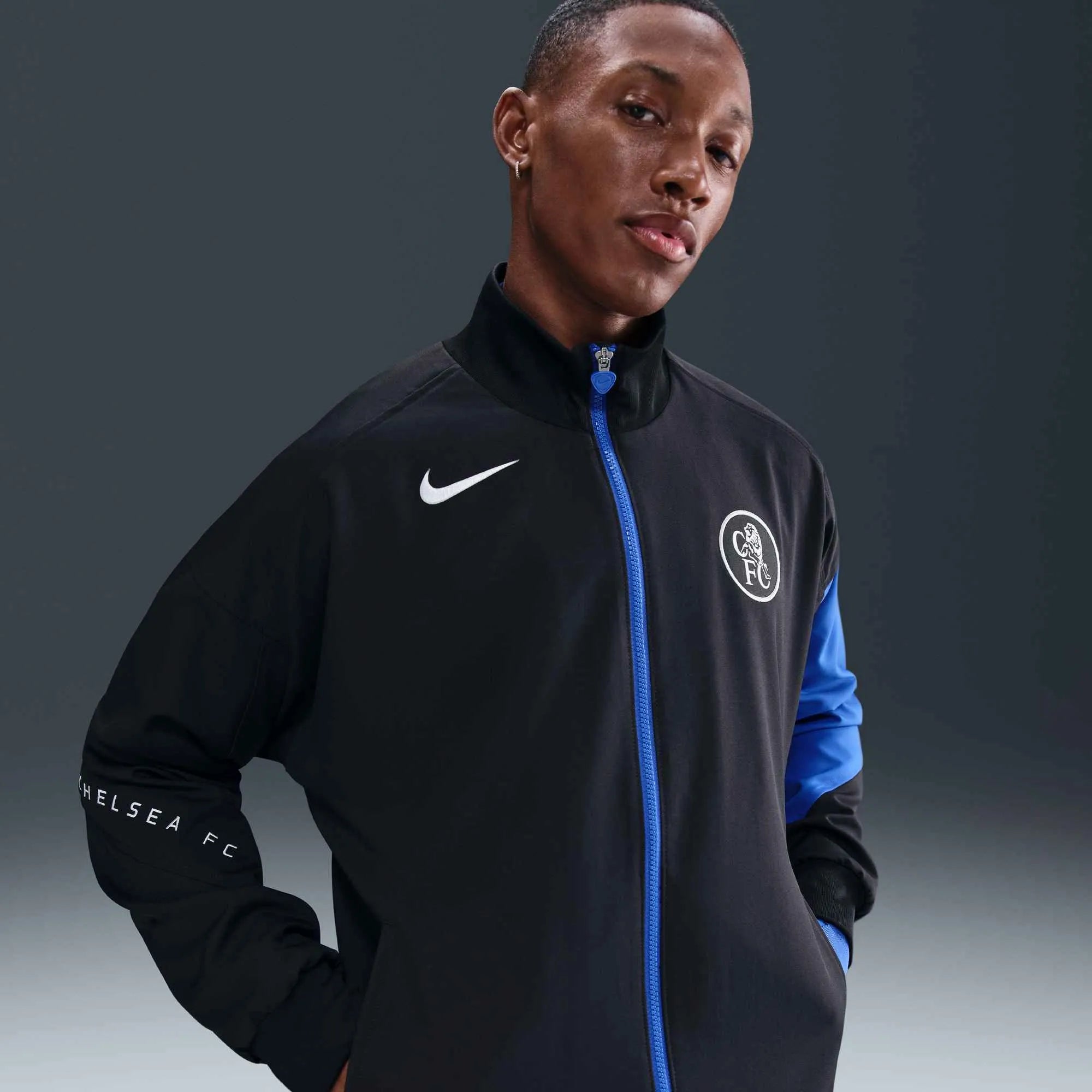 Nike 2025-26 Chelsea Men's Strike Third Anthem Jacket (Detail 2)