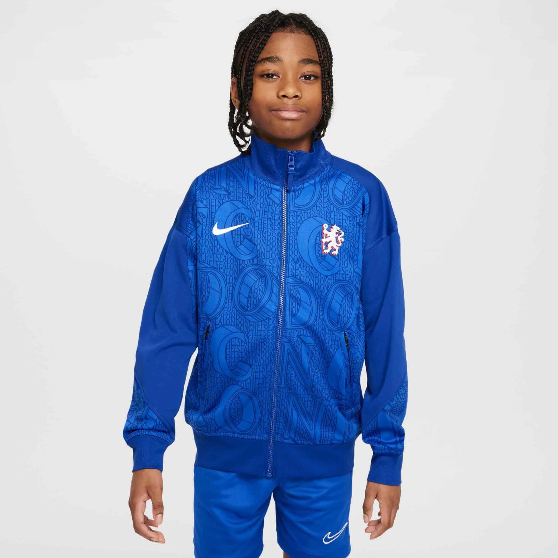 Nike 2025-26 Chelsea Youth Academy Pro Anthem Jacket (Model - Front)