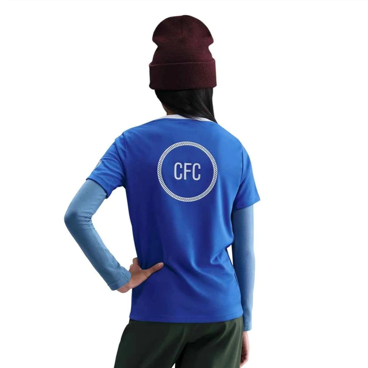 Nike 2025-26 Chelsea Youth DF Academy Pro Top Game Royal/Field Silver/Field Silver (Model - Back)